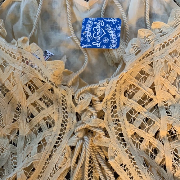 NWT! FP Free People Be My Battenburg Bodysuit Sz Small - Picture 7 of 7